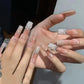 HM41 Pearl Diamond Rouge Nails