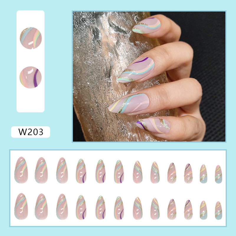 FM10 Ripple Flash Pink Nails