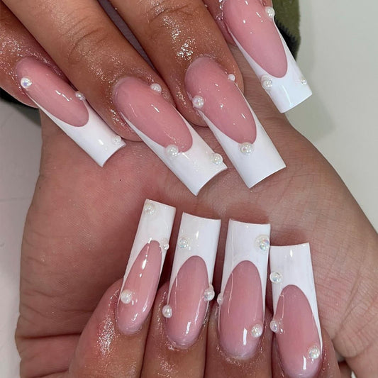 FL03 French Pearl Nails