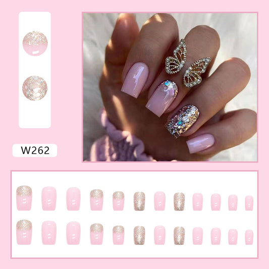 FM18 Water Tender Gold Pink Nails