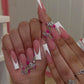 FM38 French White Border Nails