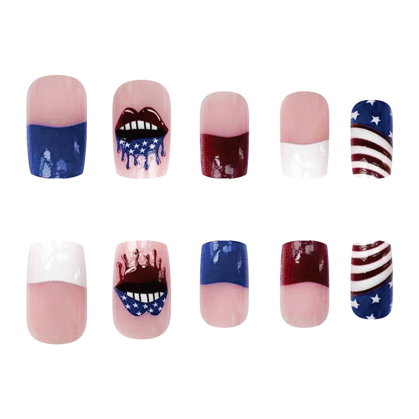 FM58 Independence Day Nails