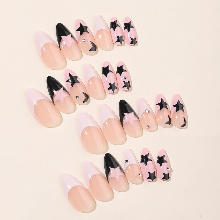 FA03 Almond Star Nails