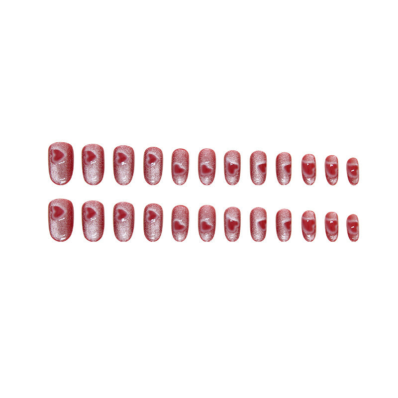 FM27 Rose Red Love Nails