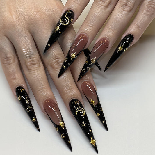 FL01 Dark Moon Star Armor Nail