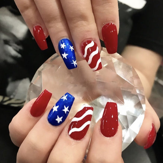 FM59 Independence Day Nails