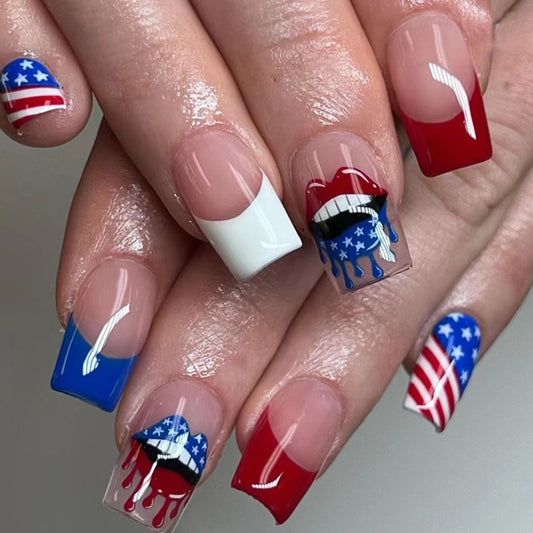 FM58 Independence Day Nails