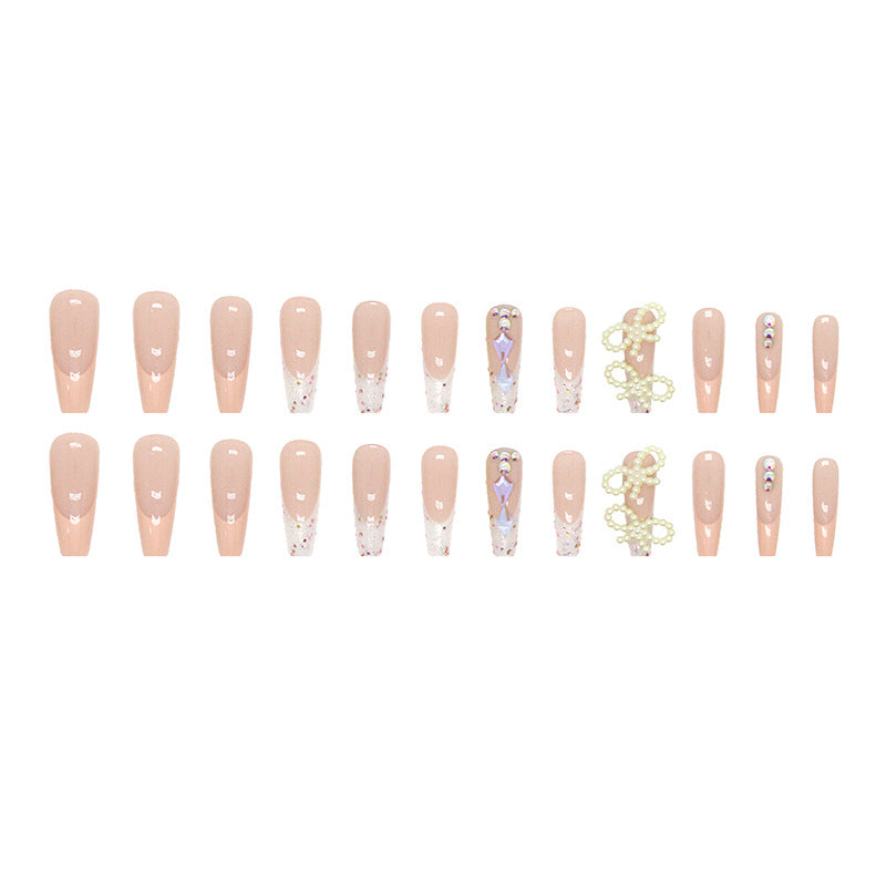 FL10 Pearl Butterfly Nails