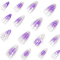 FM40 3D Butterfly Purple Halo Nails