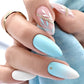 FA05 Milk Blue Gradient Summer Nails