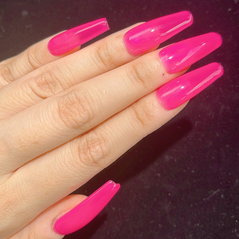 L17 Fluorescent cherry red Nail